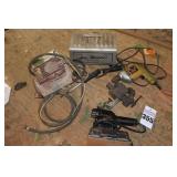 Variety of Tools: Arc Welder, Sprayer, Black & Decker Finishing Sander, Black & Decker Drill & Small Vise