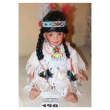 Porcelain Collector Doll From Hamilton Heritage 1994 - "Snowbird" made by Laura Cobabe - numbered 1439A