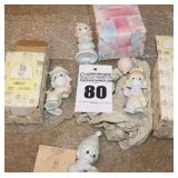 Precious Moments Porcelain Items: 4 - Clown figurines - all in original Boxes