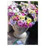Concrete Planter with grape design 13"x12"                                     **Matching Lot # 326