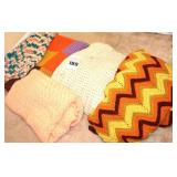 Variety of Hand Crochet Afghans/Blankets/Throws