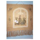 Vintage Wall Tapestry - unique   41"x36"