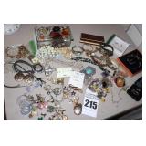 Variety of Costume Jewelry: Necklaces, Watches, Rings, Bracelets, Pins Earrings, Sets etc.