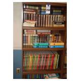Book Shelf with variety of books (novels, Readers Digest, Set of Southern Living Cook Books, Inspirational, medical etc.) 71"x28"x12"                                                        **Buyer bri