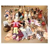 Variety of Dolls, Animals & Decorative Items - some vintage