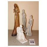 4 Mother & Child Statues
