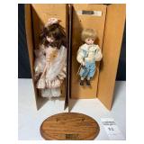 The Collectables by Phyllis Parkins Porcelain Dolls - "Mothers Little Treasures" - Set of 2