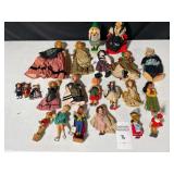 Group of Dolls in Various Cultural Outfits