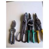 3 Pair Snips 1 Pruning Shears