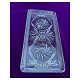 Bohemia Cut Crystal Dish, 11”x5 1/2”- Made in Czech Republic