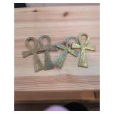 Ankh Key of Life Ornaments
