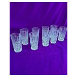 Waterford Markham Set of 9 Crystal Glasses In The Marquis Collection