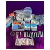 Miscellaneous Lot of Screws, Bolts, Hooks and Wall Anchors and More