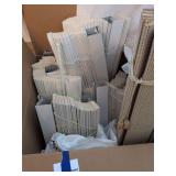 Box of 9 Blinds Different Sizes with Hanging Hardware