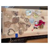Wood, Glass, Christmas Ornaments