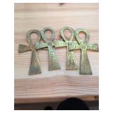 4 Ankh Key of Life Ornaments