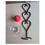 Metal Candle Holder with candle