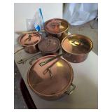Copper Pans and Hangers