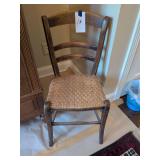 Vintage Chair with Woven Seat