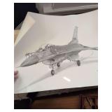 2 Frames, 1 Print Signed, Numbered