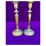 Pair of 10” Brass Candle Sticks