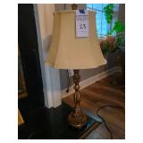 Ornate Table Lamp with Cream Shade