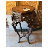 Ornate Carved Wooden Accent Table