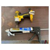 DeWalt Impact Driver (no battery) & Caulk Gun