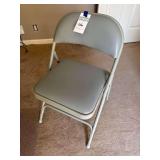 Gray Metal Folding Chair