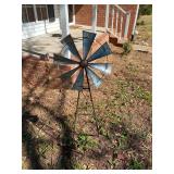 Metal Windmill Garden Decor