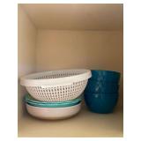 Set of Kitchen Bowls and Colander