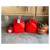 Lot of 4 Gasoline Cans