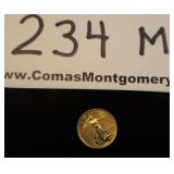 1991 Five Dollar $5.00 America Gold Eagle/Lady Liberty 1/10 oz Coin