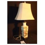 Asian Inspired Table Lamp with Shade  27.5"x14"