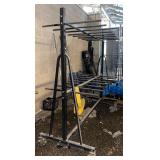 Folding Chair Rack on Wheels