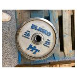Pair of Eleiko 25 lb Weight Plate
