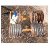 Pair of Adjustable Weight Dumbbells 145lbs