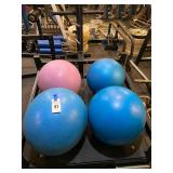 (4) Exercise Balls - Different Sizes