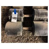 Pair of MT by UMAX 150 lb Dumbbells