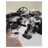 Large Lot of Cables, & different types of charges & plugs