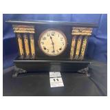 Antique Gilbert - 6 Pillar Clock