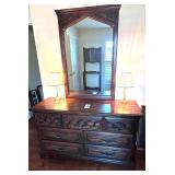 Dresser with Mirror - 7 Drawers