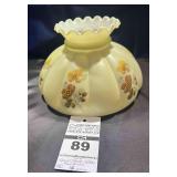 Hand Painted Floral Glass Globe "Gone with the Wind"