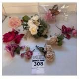 Silk Flower Pins For Hats