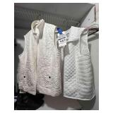 2 - Ladies white Vests