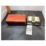 2 - boxes - 1 Cedar Lane Sample Box, 1 - Stain Glass Box
