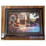 Picture - Tuscan Cottage Door - Picture over Fire Place Mantel