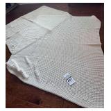 2 White Blankets / Throws