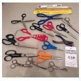 Lot of Sissors, & Rulers
