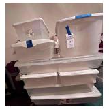 Clear & White Storage Containers